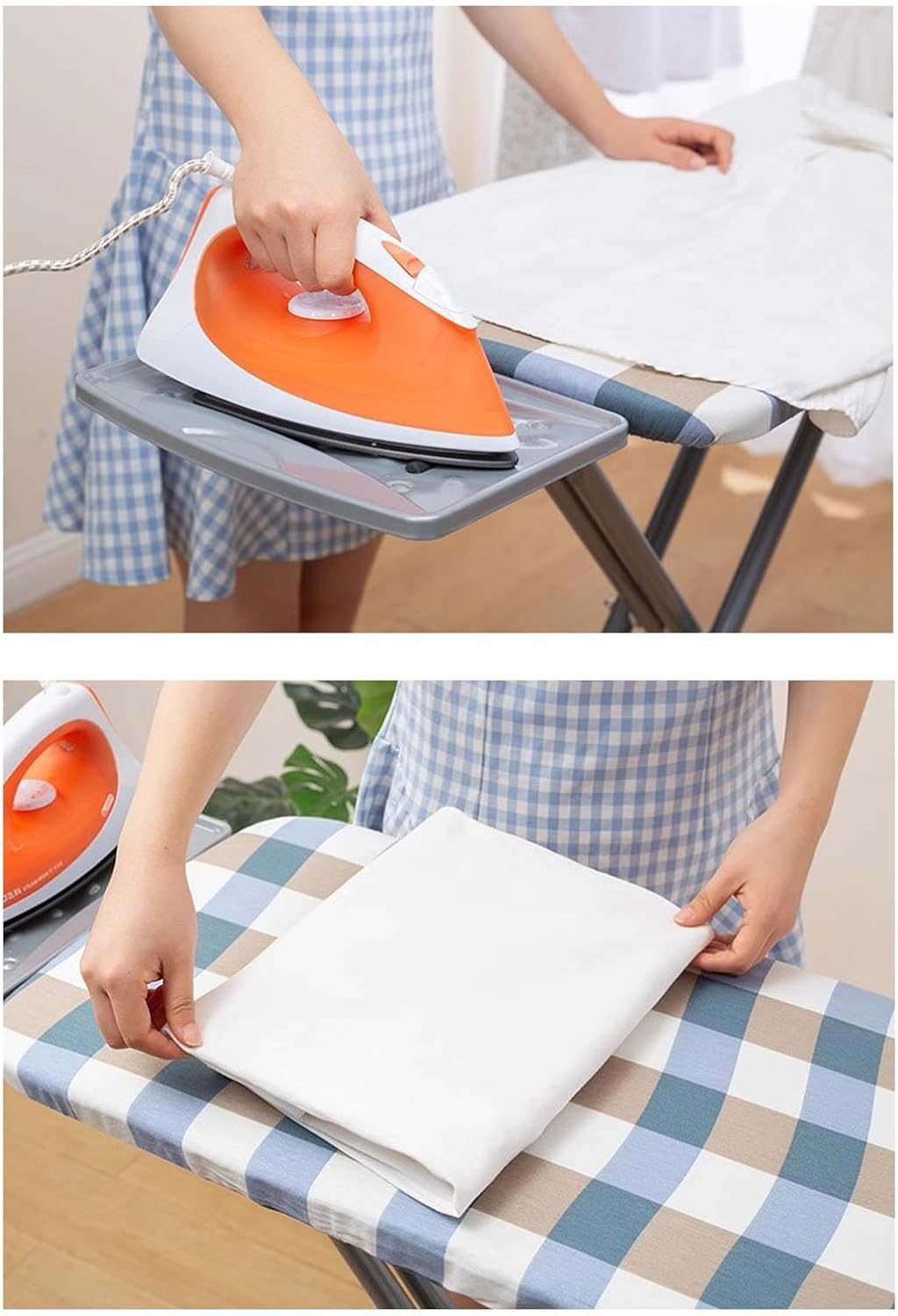 Folding Ironing Board with Adjustable Height and Iron Stand X5998