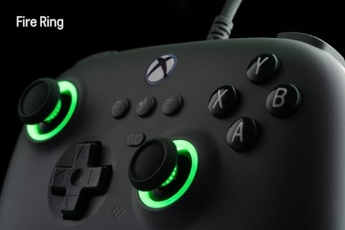 8Bitdo Ultimate C Wired Controller with Hall Effect Joysticks and RGB Lighting for Xbox Series X|S, Xbox One, Windows 10/11 - Dark Green D55426