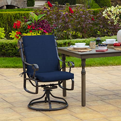 ARDEN Outdoor Dining Chair Cushion 20 x 20 in Weather-Proof Fade Resistant Sapphire Blue J523