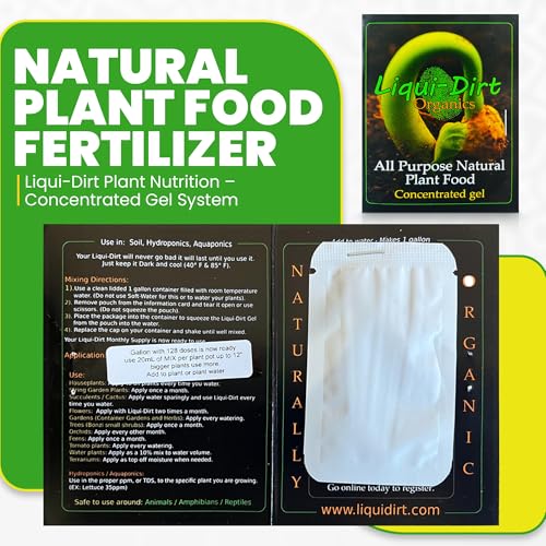 Liqui-Dirt Natural Plant Food Fertilizer All-Purpose NPK Plant Care, 600 Gallons P728268