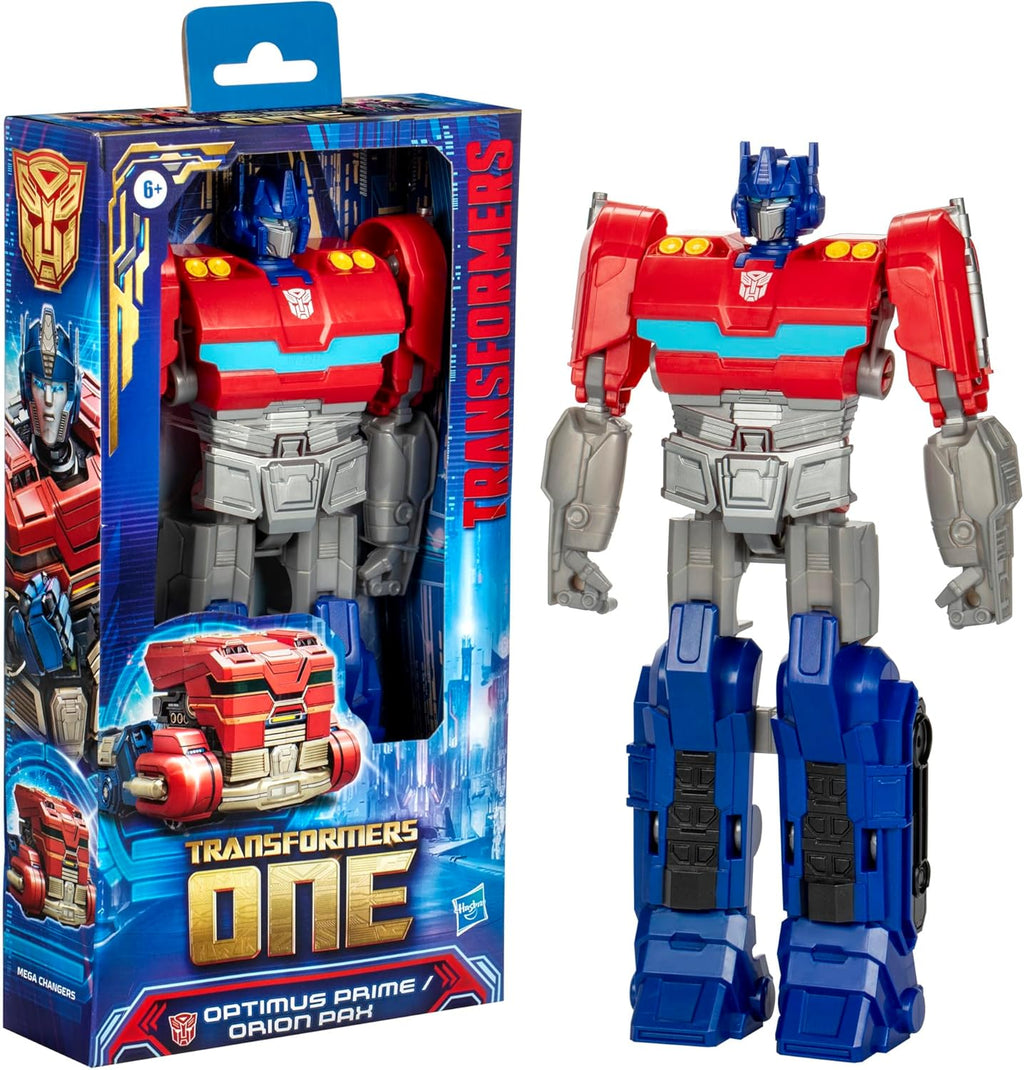 Transformers One Mega Changer Optimus Prime (Orion Pax) 11-Inch Robot Action Figure, Interactive Toys for Boys and Girls Ages 6 and Up
