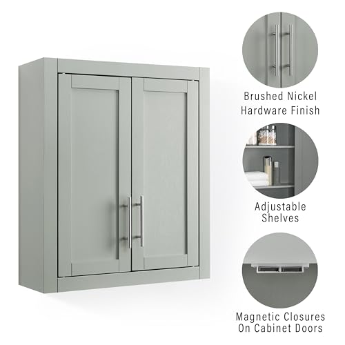 Crosley Furniture Savannah Wall Mounted Medicine Cabinet, White G910
