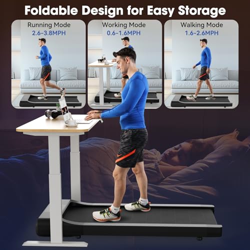 SupeRun Smart Walking Pad, Under Desk Treadmill with App & Remote Control W523827