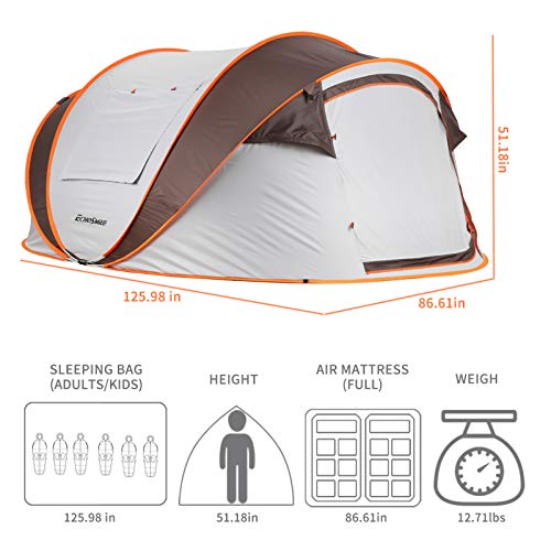 EchoSmile Instant Pop Up Tent, Water Resistant, Portable with Carry Bag E656