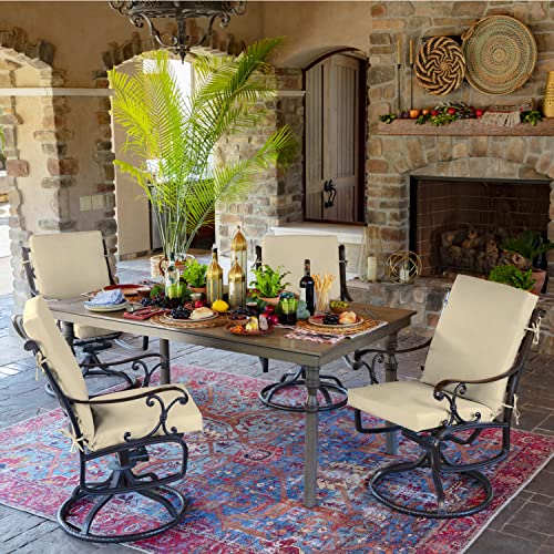 ARDEN Outdoor Dining Chair Cushion 20 x 20 in Weather-Proof Fade Resistant Sapphire Blue J523