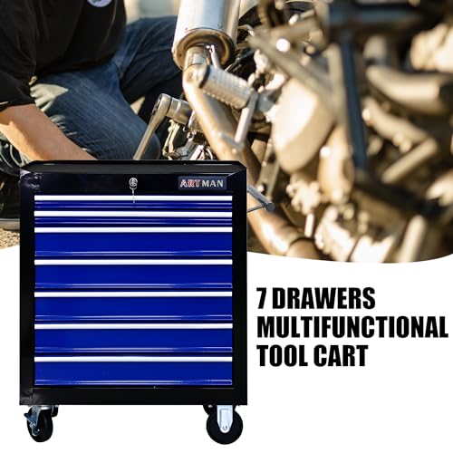 5-Drawer Rolling Tool Cart with Wheels, Black V51953