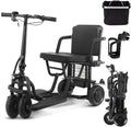 Folding Mobility Scooters for Adults, Dual Front Wheels, Airline Approved, Ultra Lightweight Folding Scooter, 20 Miles Electric Scooter with Seat for Adults