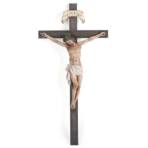 BC Catholic Crucifix Wall Cross 24" H Jesus Christ Indoor Home Decor Q2061
