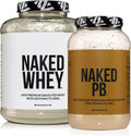 NAKED Soy Free Protein Bundle: 5LB Unflavored Whey and 2LB PB