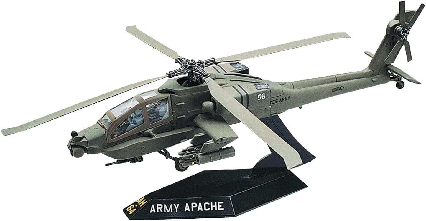 Revell SnapTite Apache Helicopter Plastic Model Kit Brown,8 years old and up