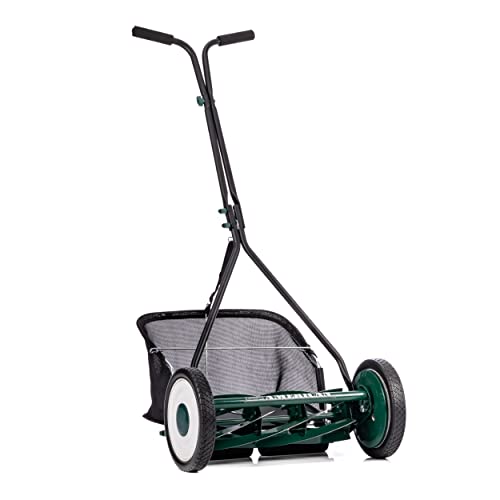 American Lawn Mower Company 1415-16 16-Inch 5-Blade Push Reel Lawn Mower, Gray L888903