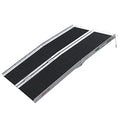 Non-Skid Traction Folding Aluminum Wheelchair Ramp Scooter Mobility Handicap Ramps for Home Steps, Holds Up to 600 lbs, Please select The correct size