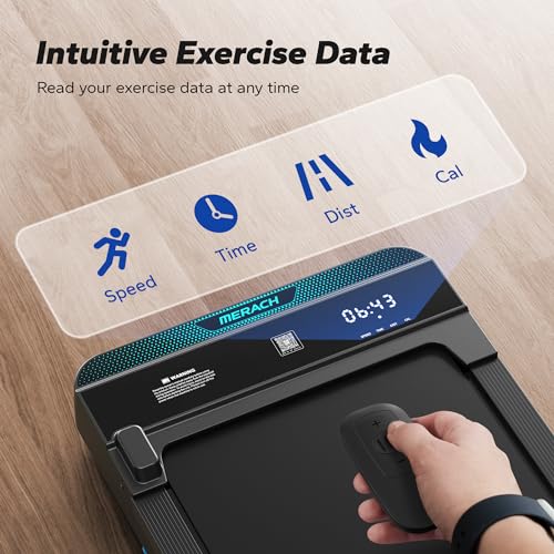 MERACH Walking Pad, 2 in 1 Under Desk Treadmill with Remote Control Q756
