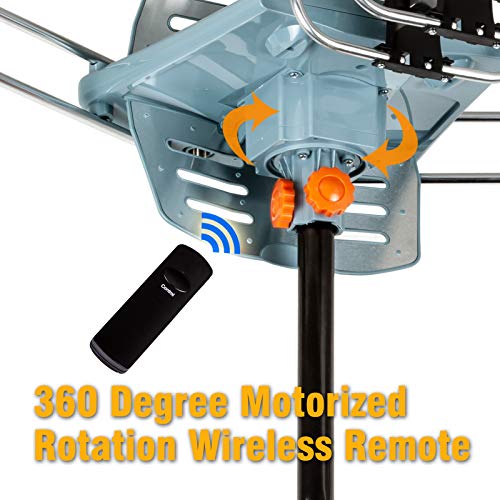 Five Star Amplified Outdoor HDTV Antenna 150 Mile Range with Remote F736555