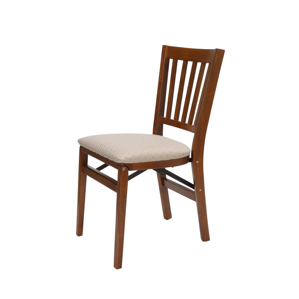 Stakmore School House Folding Hardwood Chair Fruitwood 2-Pack B163705
