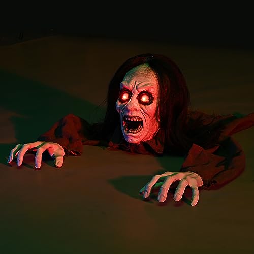 AW Halloween Prop Zombie Groundbreaker with Sound & LED Eyes Z407