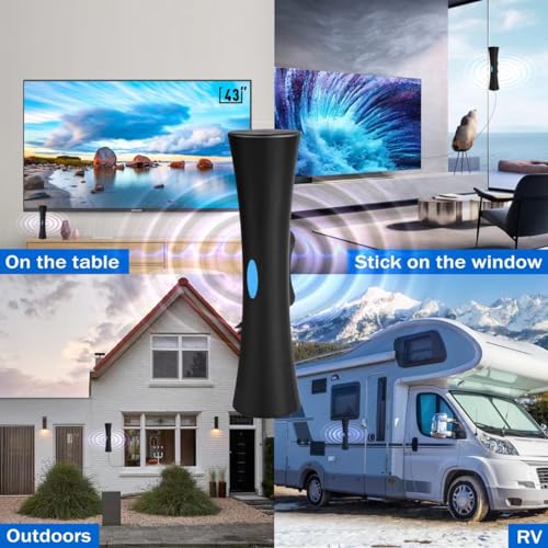 TV Antenna for Smart TV, 920+ Miles Range, Indoor Outdoor, 4K 8K HD with Amplifier K9560