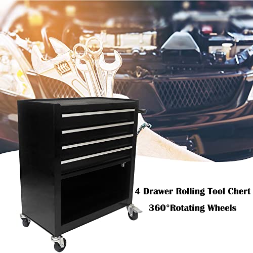 5-Drawer Rolling Tool Cart with Wheels, Black V51953
