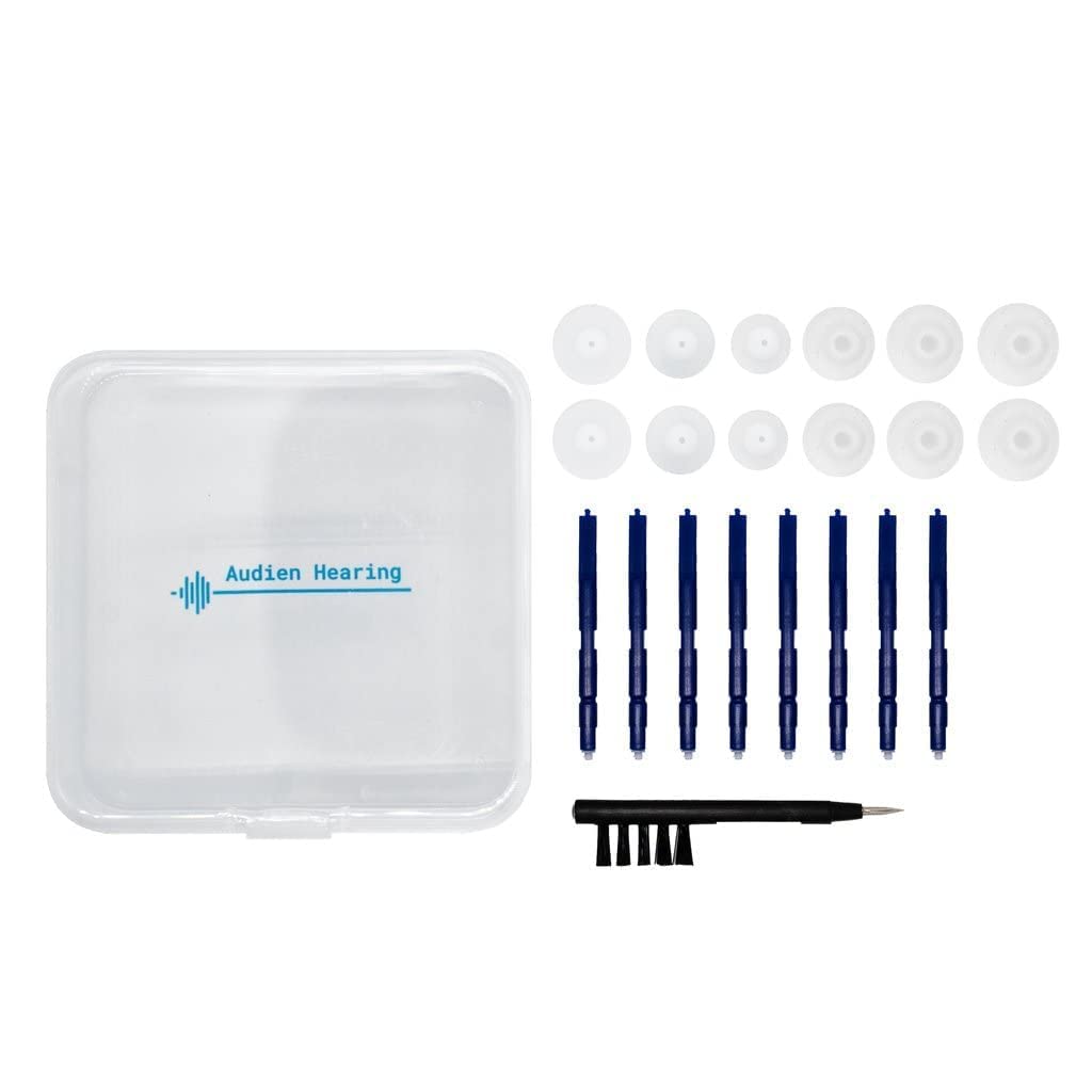 Audien Hearing ATOM Rechargeable Hearing Amplifier with Accessory Kit X5155