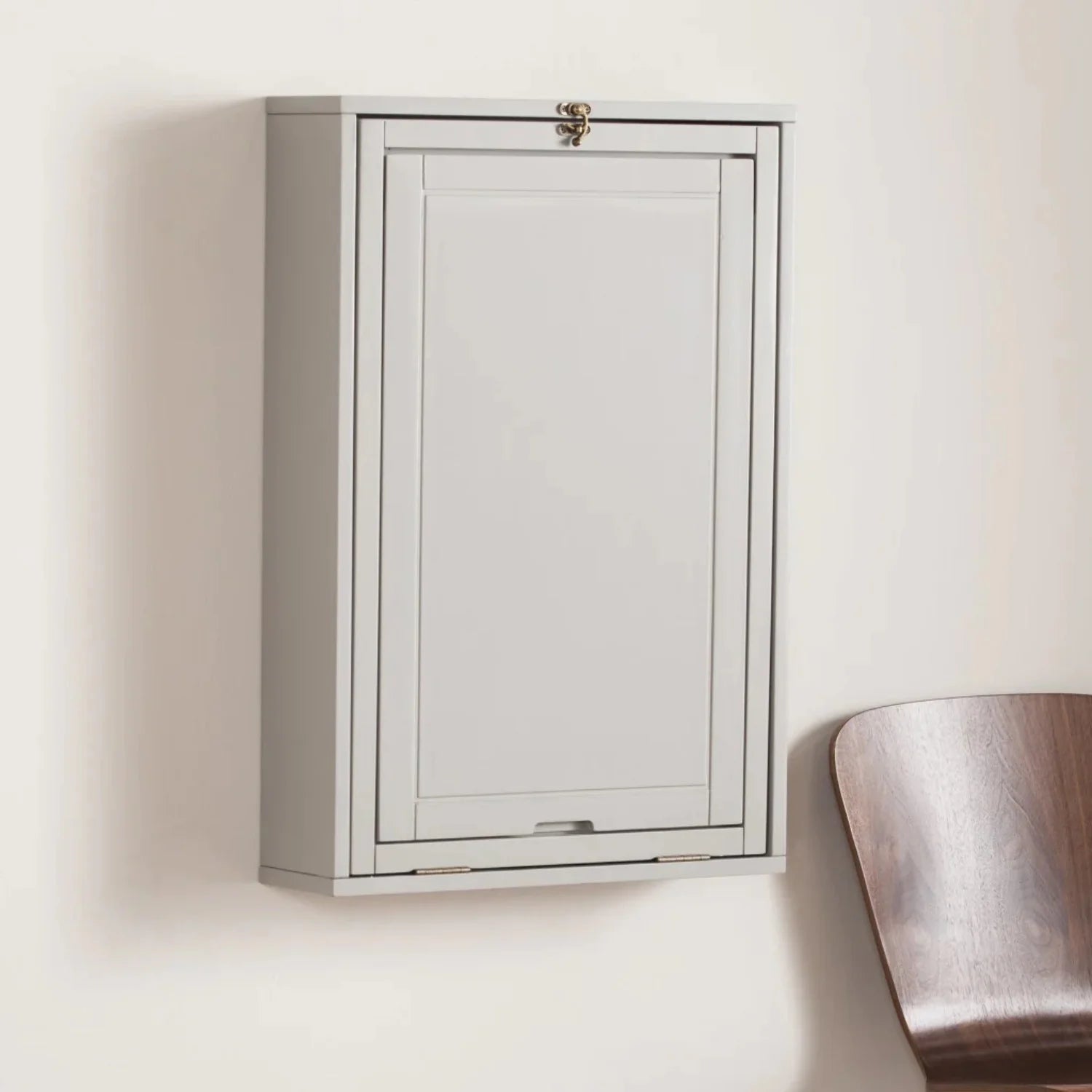 HomeRoots Gray Fold Out Wall Mount Desk B563