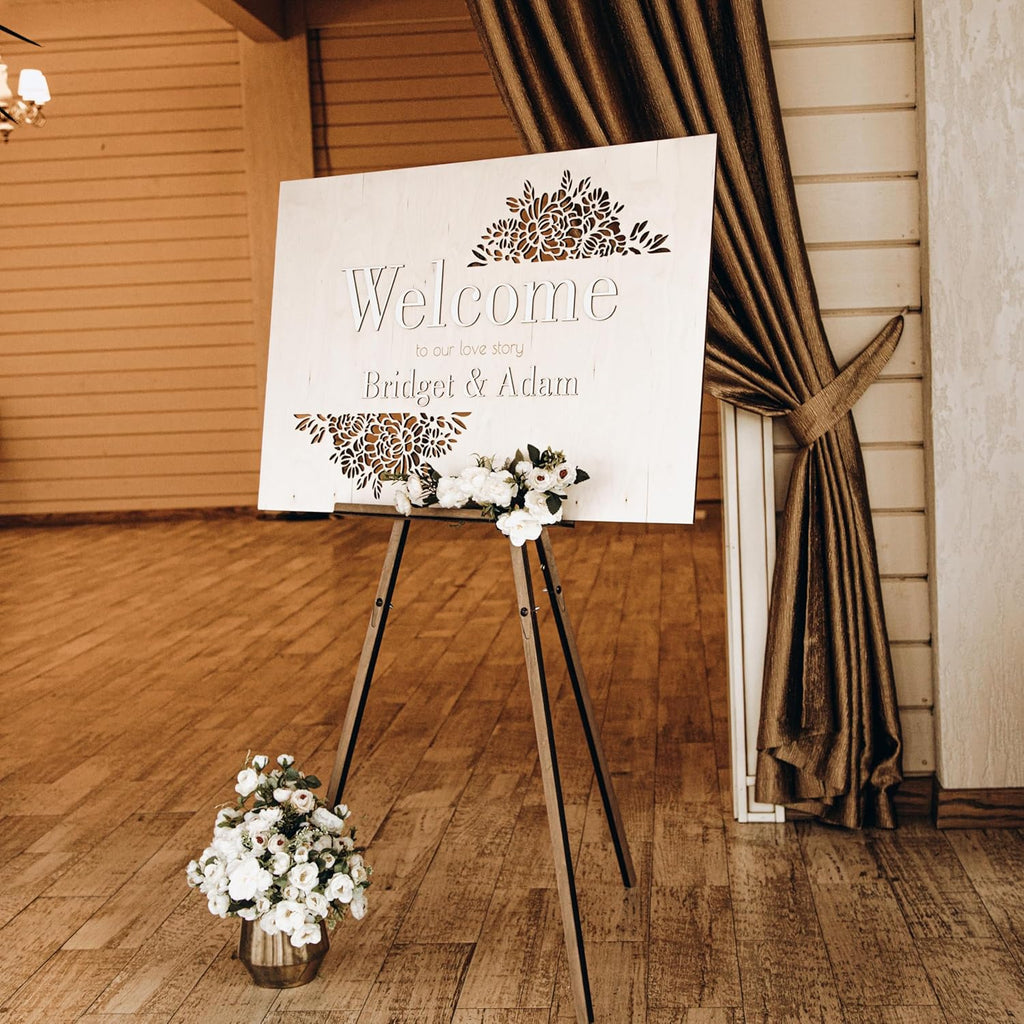 Custom Wooden Wedding Welcome Sign for Reception Decor D569226