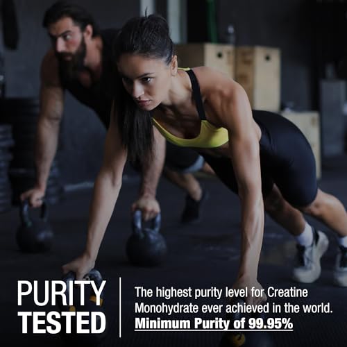 Pure Creapure Micronized Creatine Monohydrate Powder, 99.99% Purity, 270g I3650
