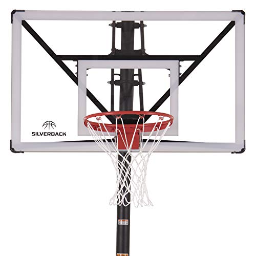 Silverback NXT 54" and NXT 60" In-Ground Basketball Hoops with Adjustable-Height Basketball Goal Backboard and QuickPlay Design