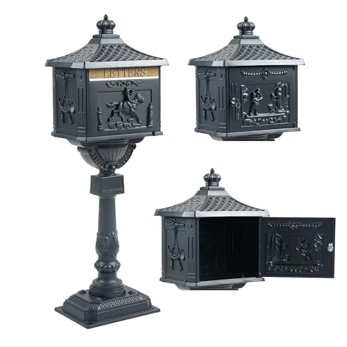 Architectural Mailboxes Oasis 360 Locking Parcel Mailbox, Cast Aluminum, White M59005