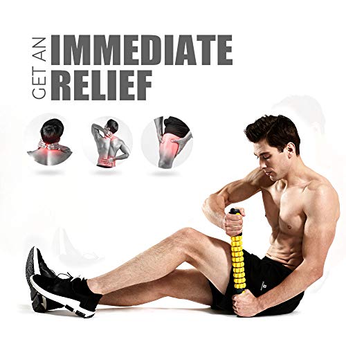 Muscle Roller for Soreness Relief with Workout Poster T2538
