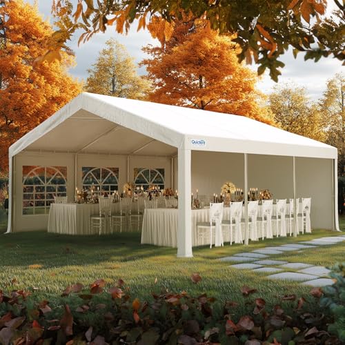 Quictent 20x20 Party Tent Heavy Duty Outdoor Canopy with Storage Bags M75972