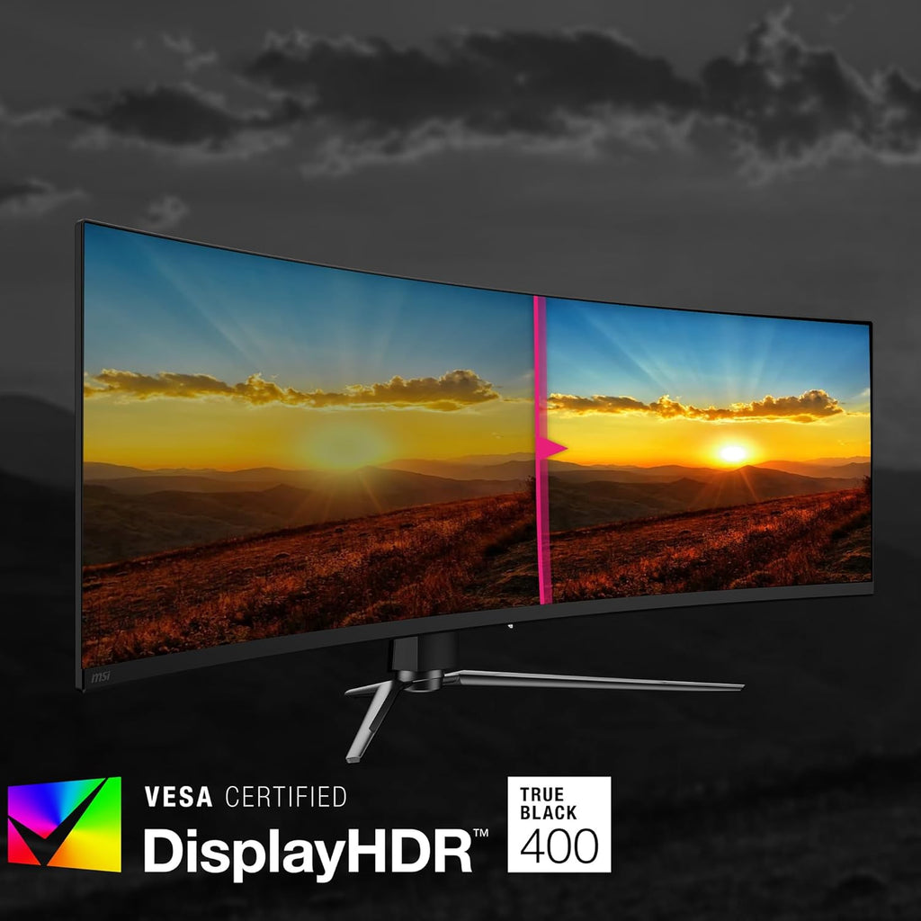 MSI MPG 491CQP QD-OLED 49 Curved Gaming Monitor, DQHD 144Hz, 0.03ms P744915