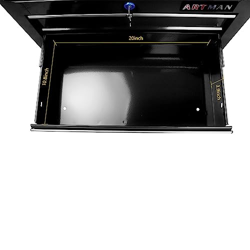 5-Drawer Rolling Tool Cart with Wheels, Black V51953
