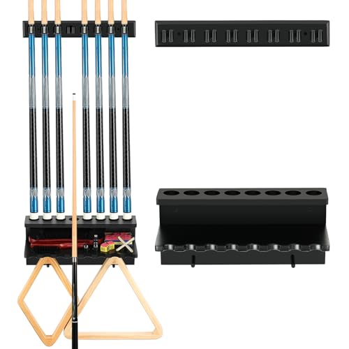 Wall Mount Pool Cue Rack Holder for 6 Sticks C931760