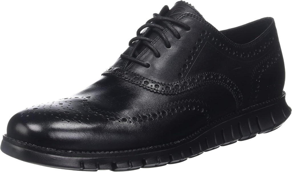 Cole Haan Men's Zerogrand Wing OX Leather Oxford, Closed Hole/Black, 13 Wide US