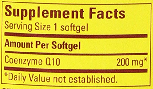 Nature Made CoQ10 200 mg, 100 Softgels, Heart Health Supplement G279