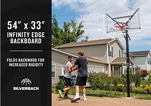 Silverback NXT 54" and 60" In-Ground Basketball Hoops with Adjustable-Height Goal Y548217
