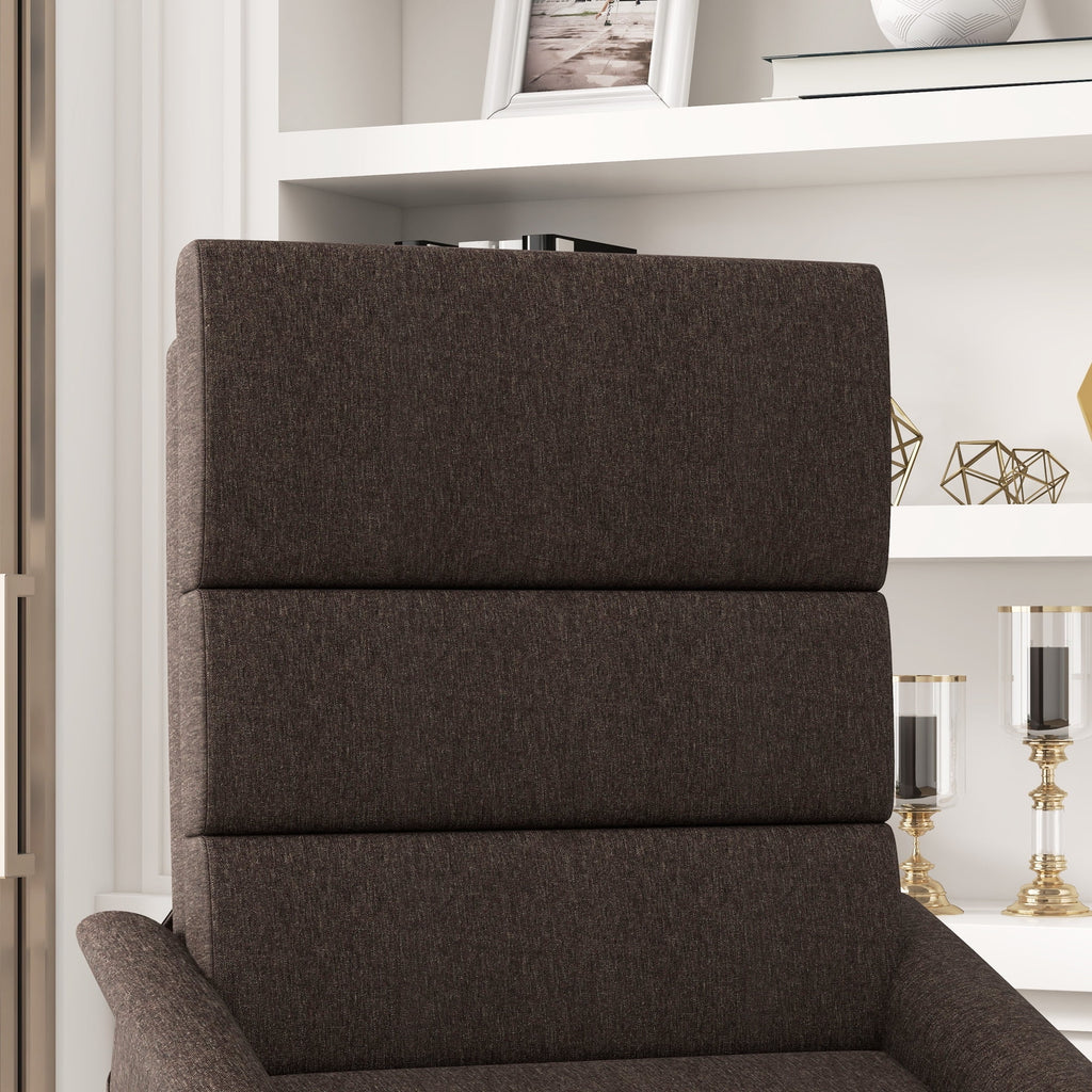 HOMCOM Power Lift Recliner Chair with Vibration Massage, Brown B317