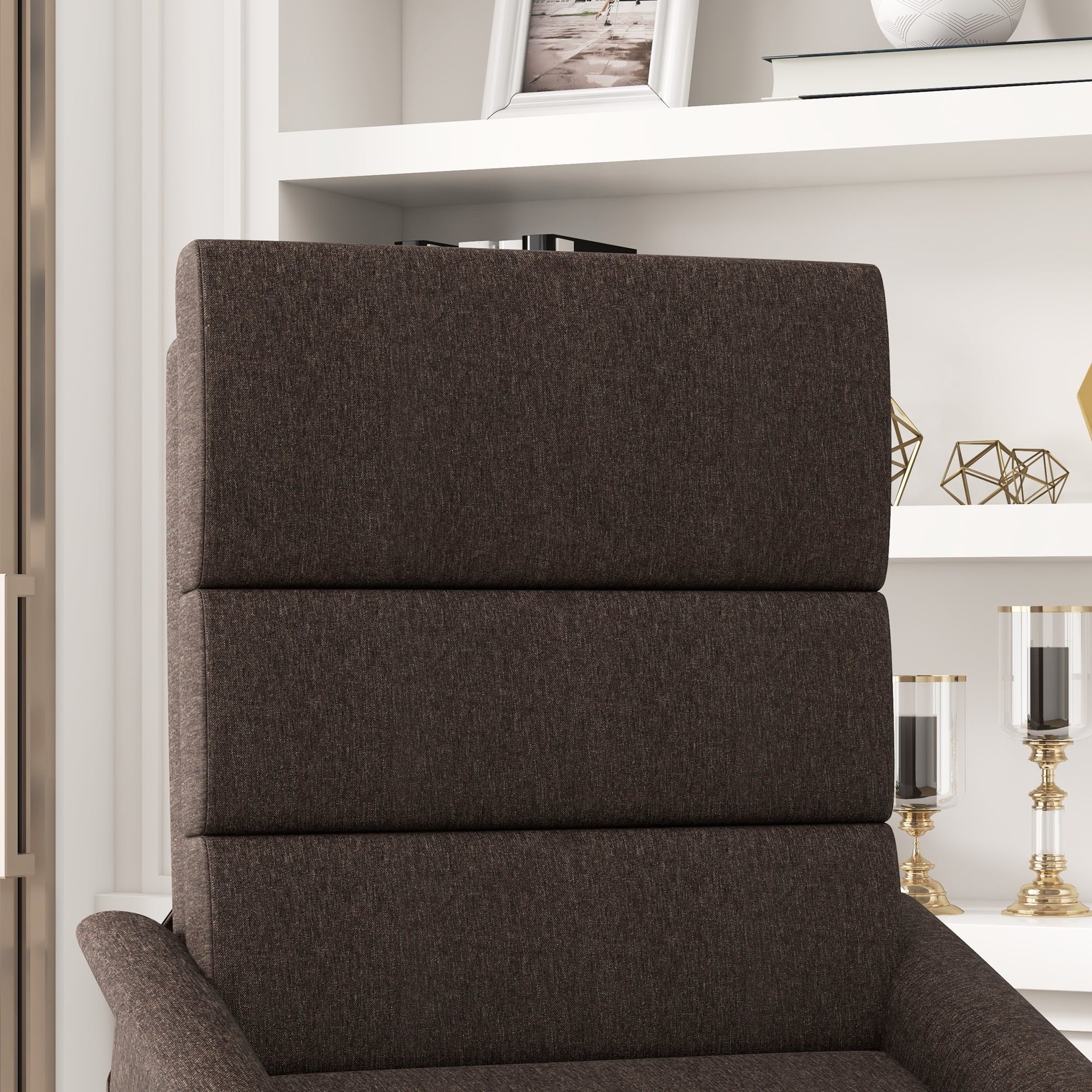 HOMCOM Power Lift Recliner Chair with Vibration Massage, Brown B317