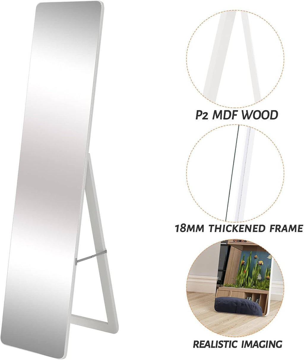 soges Full Length Mirror 63 inch Free Standing Bedroom Mirror L776