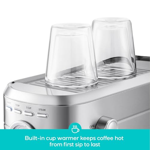 CASABREWS CM5418 Espresso Machine 20 Bar, Compact Espresso Maker with Milk Frother, Stainless Steel, Silver K680