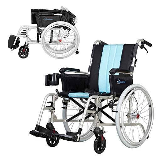 Ultra Lightweight Wheelchair 20" Seat for Adults Foldable Portable Magnesium O122