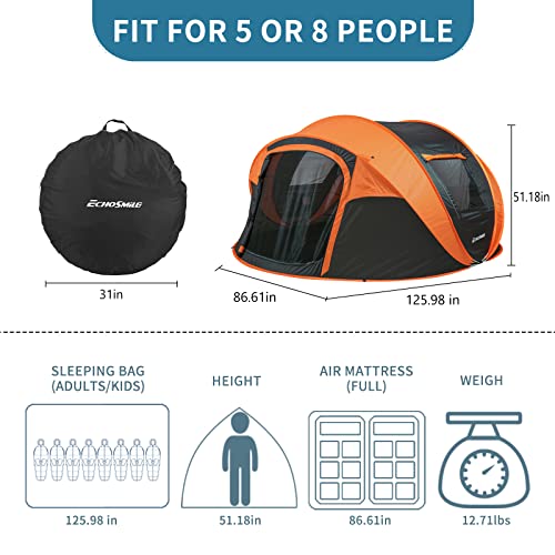 EchoSmile Instant Pop Up Tent, Water Resistant, Portable with Carry Bag E656