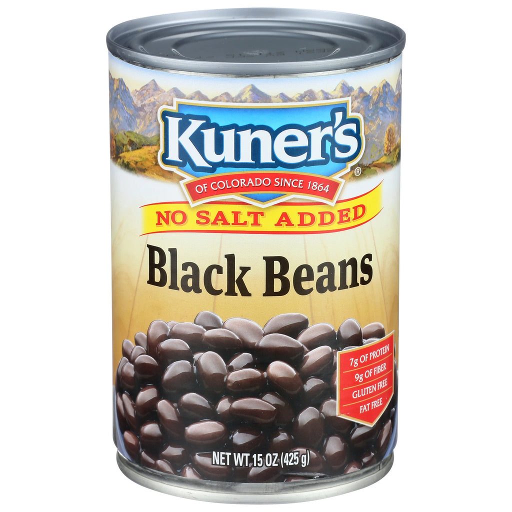 Kuner's Black Beans No Salt Added 15 oz. Can O5048