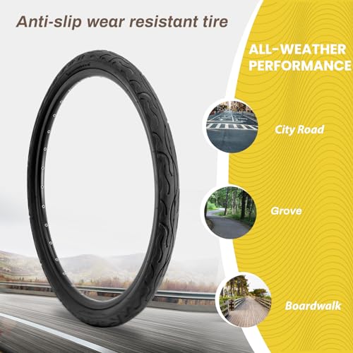 MOHEGIA Cruiser Bike Replacement Tire 26x2.125 inch Puncture-Resistant Folding B549542