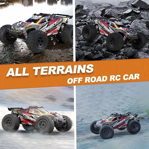 Fast Remote Control Car 4x4 All Terrain RC Truck 1:10 4WD Off Road with Headlights M11416