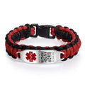 Medical Bracelets for Sport Men Women with QR Code Medical Alert ID Bracelets - Nylon Waterproof Wristband Fits Wrists Up to 7 inches - More Space Custom Emergency Medical ID Alert Info