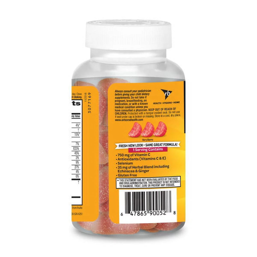 Airborne Mixed Berry Gummies - 1000mg Vitamin C, 42 Count G2283