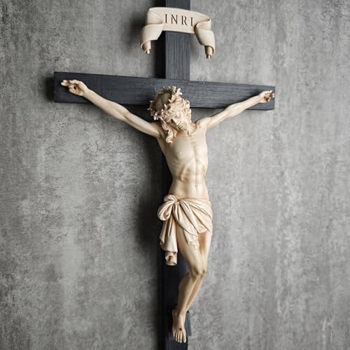BC Catholic Crucifix Wall Cross 24" H Jesus Christ Indoor Home Decor Q2061