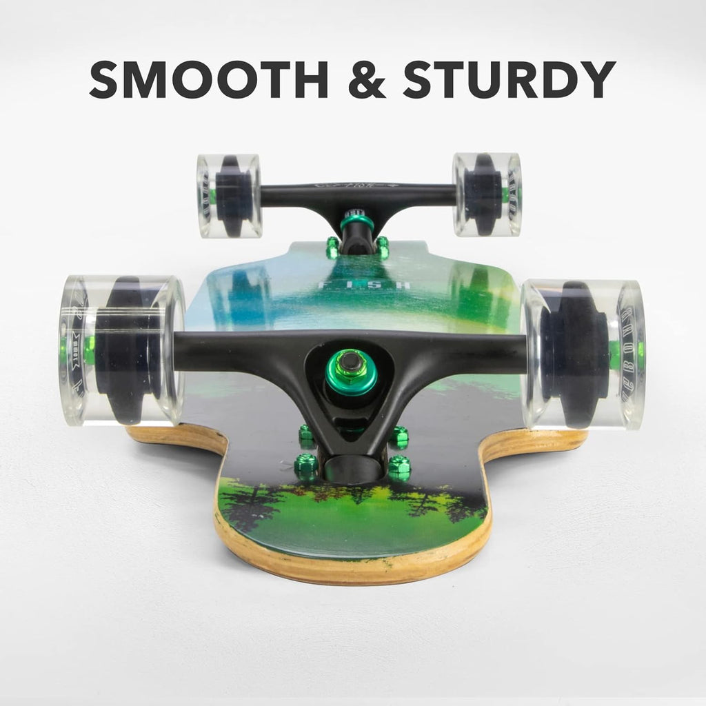 Long Board Skateboard for Adults Teens Kids Complete Cruiser 41 with High-Speed Bearings & T-Tool T8861