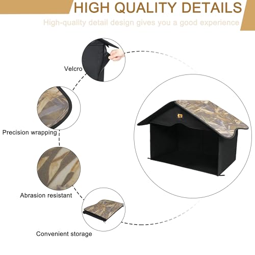 Outdoor Cat House Waterproof Pet Shelter for Feral Cats X13636